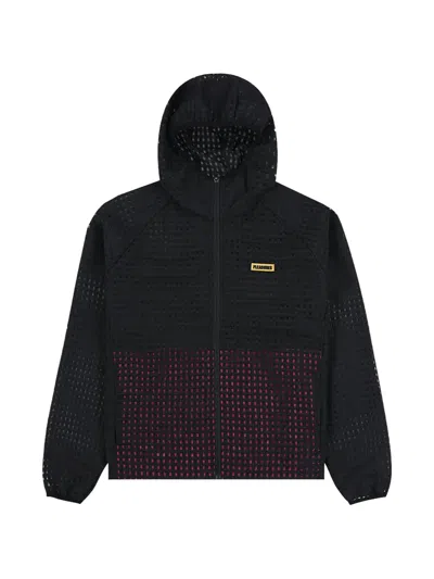 Pleasures System Hooded Jacket In Black