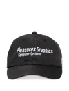 Pleasures System Tech Graphic Baseball Cap In Black