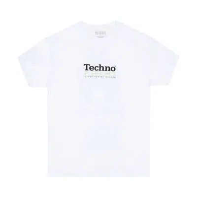 Pre-owned Pleasures Techno T-shirt 'white' | Men's Size S