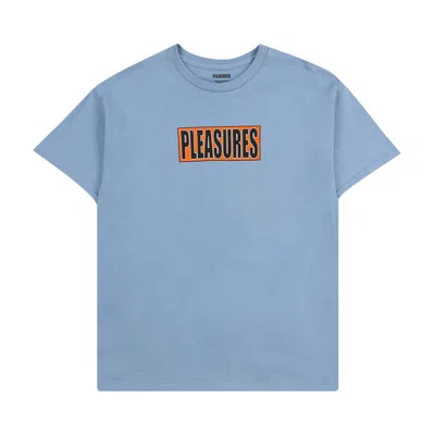 Pre-owned Pleasures Thirsty T-shirt 'slate' In Blue