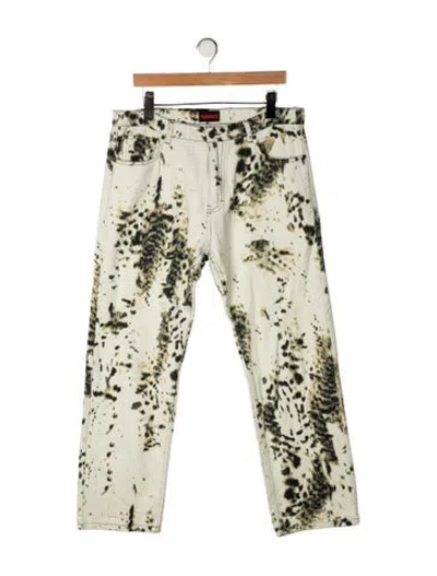 Pre-owned Pleasures Tie-dye Print Pants In Green