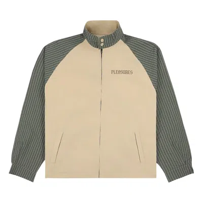Pre-owned Pleasures Town Harrington Jacket 'beige' | Tan | Men's Size S In Brown