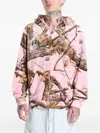 Pleasures Tree-print Zip-up Hoodie In Multi