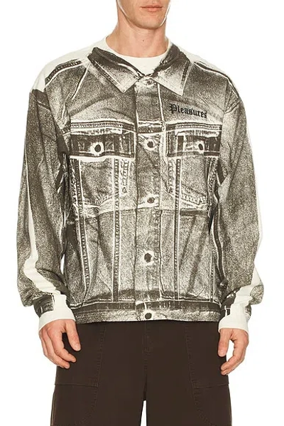 Pleasures Trucker Heavyweight Long Sleeve Shirt In Multi