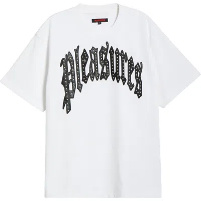 Pleasures Twitch Studded T-shirt In White