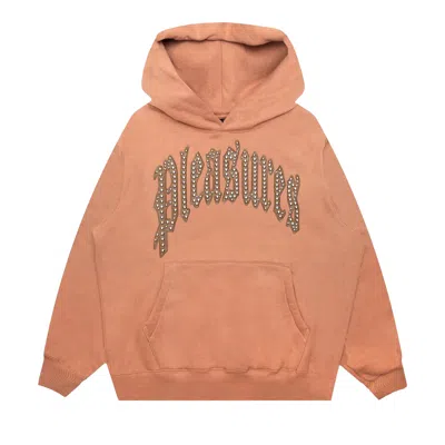 Pre-owned Pleasures Twitch Studded Hoodie 'clay'