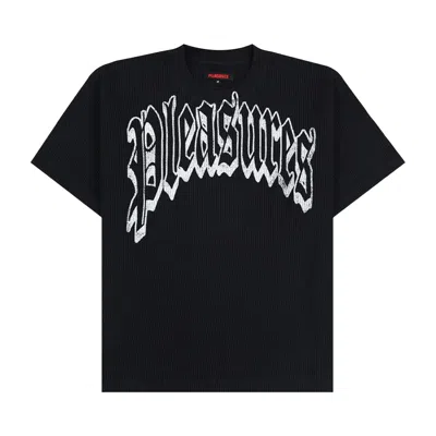 Pre-owned Pleasures Twitch Waffle Tee 'black' | Men's Size Xxl