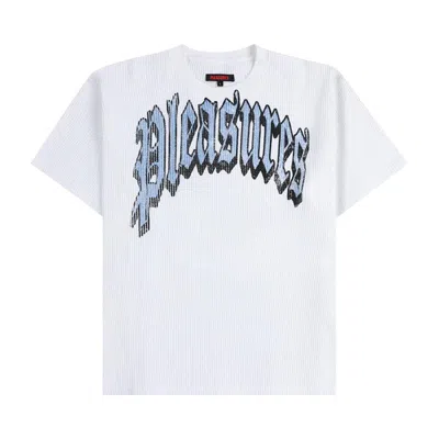 Pre-owned Pleasures Twitch Waffle Tee 'white' | Men's Size Xxl