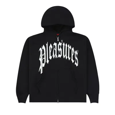Pre-owned Pleasures Twitch Zip Hoodie 'black' | Men's Size M