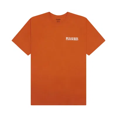 Pre-owned Pleasures Vertical T-shirt 'orange'