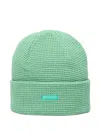 Pleasures Waffle-knit Beanie In Green