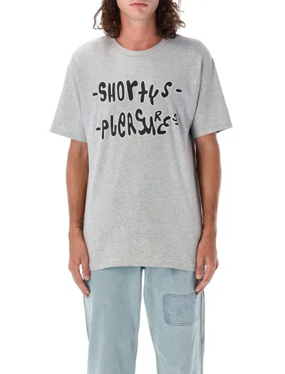 Pleasures Wavy Shorty S Logo T-shirt In Grau