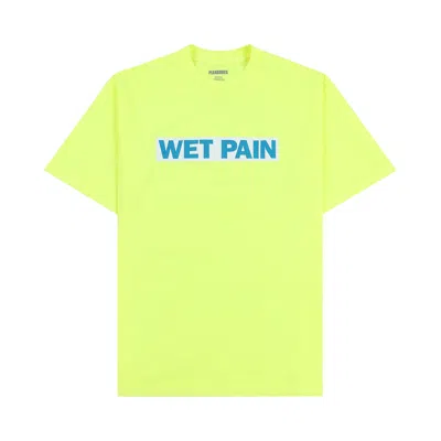 Pre-owned Pleasures Wet Pain T-shirt 'neon Yellow'