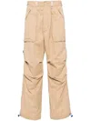 Pleasures Wide-leg Cargo Pants In Neutrals