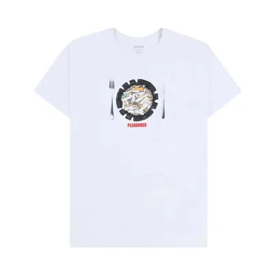 Pre-owned Pleasures Wolfie T-shirt 'white' | Men's Size Xl