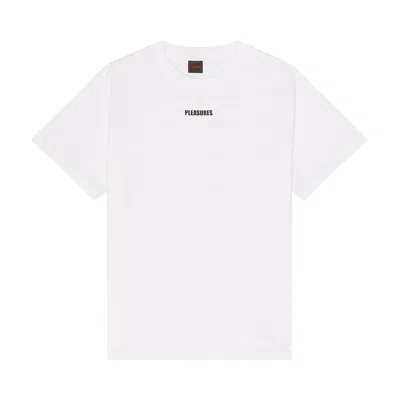 Pre-owned Pleasures Wordmark T-shirt 'white' | Men's Size M