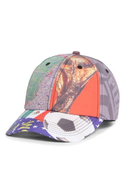Pleasures World Cup Adjustable Baseball Cap In Multi