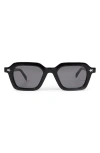 Pleasures X Akila Era 46mm Small Rectangular Sunglasses In Black