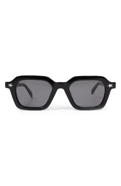 Pleasures X Akila Era 46mm Small Rectangular Sunglasses In Black