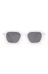 Pleasures X Akila Era 46mm Small Rectangular Sunglasses In Milk