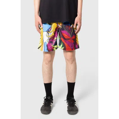 Pleasures X Daft Punk Interstella Satin Shorts In Multi