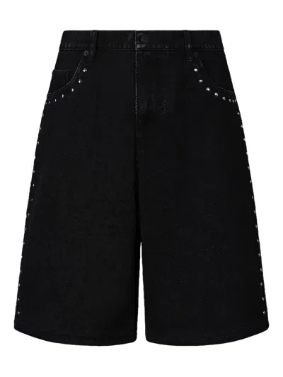 Pleasures X Daft Punk Lucky Denim Shorts In Blue