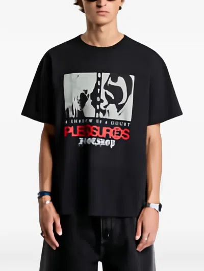 Pleasures X Ftshp Zine Graphic-print T-shirt In 블랙