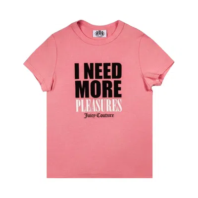 Pre-owned Pleasures X Juicy Couture Baby Tee 'pink' | Women's Size M