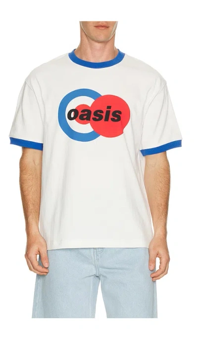 Pleasures X Oasis 1996 Ringer Shirt In White