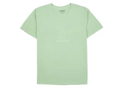 Pre-owned Pleasures X Playboy Entertainment Pigment Dye T-shirt In Green