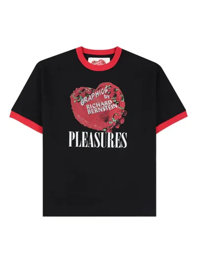 Pleasures X Richard Bernstein Cake Ringer T-shirt In Black