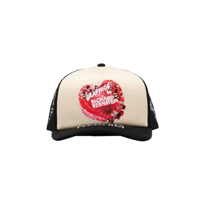 Pre-owned Pleasures X Richard Bernstein Cake Trucker Hat 'black' | Men's Size Onesize