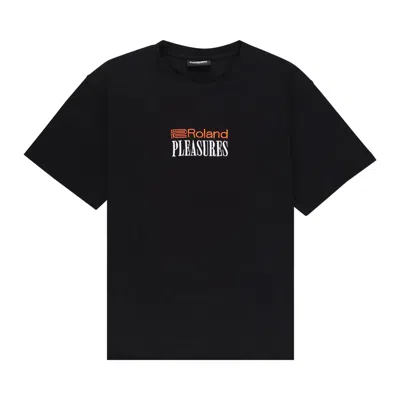 Pre-owned Pleasures X Roland Heavyweight T-shirt 'black'