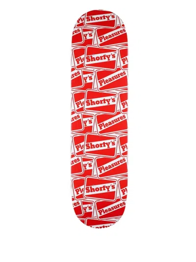 Pleasures X Shorty's Doubles Deck 8.5 In Red