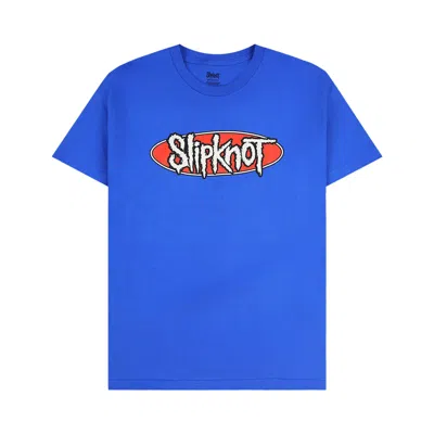 Pre-owned Pleasures X Slipknot Goat T-shirt 'royal' In Blue