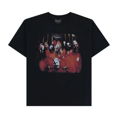 Pre-owned Pleasures X Slipknot Self Titled Heavyweight Shirt 'black'