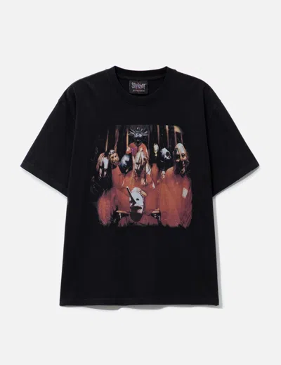 Pleasures X Slipknot Self Titled Ringer Shirt In Black