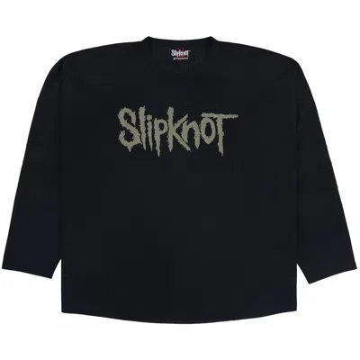 Pre-owned Pleasures X Slipknot X-ray Hockey Jersey 'black' | Men's Size Xl