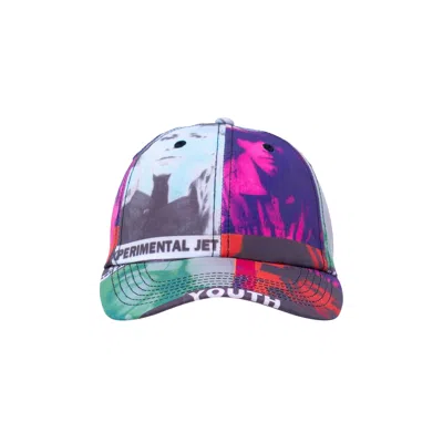 Pre-owned Pleasures X Sonic Youth Jet Set Cap 'multicolor' In Multi-color