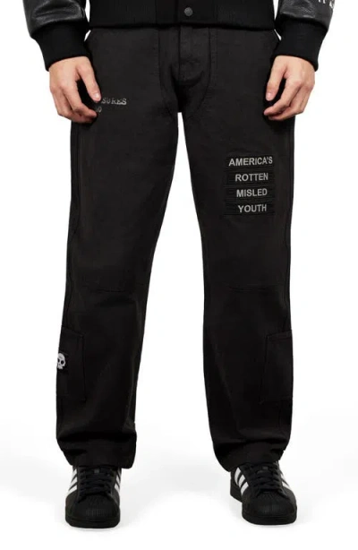 Pleasures Zero Work Pants In Black
