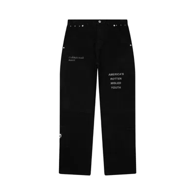 Pre-owned Pleasures Zero Work Pants 'black' | Men's Size 36