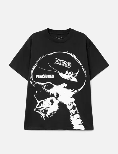 Pleasures X Zero Skateboards Roaches T-shirt In Black