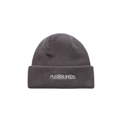 Pre-owned Pleasures Zine Beanie 'charcoal' | Grey | Men's Size Onesize In Gray