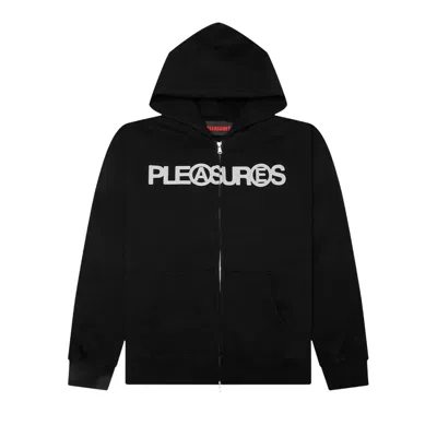 Pre-owned Pleasures Zine Zip Hoodie 'black' | Men's Size Xl