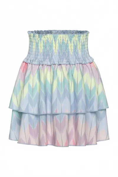 Pleat Kids' Girl's Scottie Skirt In Color Crush In Blue