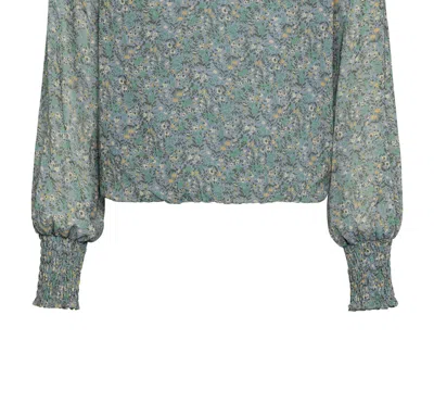 Pleat Kids' Girls Elizabeth Top In Marigold In Green