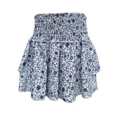 Pleat Kids' Girls Scottie Skirt In Forget Me Nots In Multi