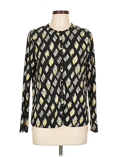 Pre-owned Pleat Pleat By Rafael Long Sleeve Blouse In Gold