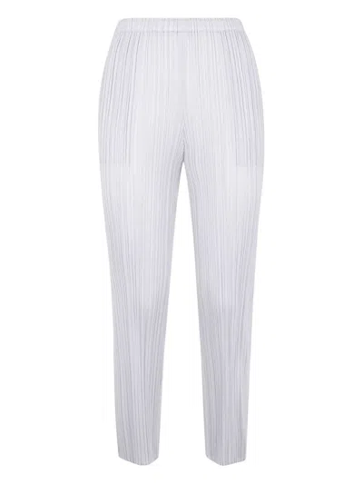 PLEATS PLEASE "BASICS" PANTS,PP58JF111 10 LIGHT GRAY