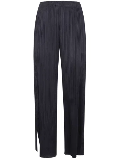 Pleats Please Grey Trousers "monthly Colors: August" In Gray